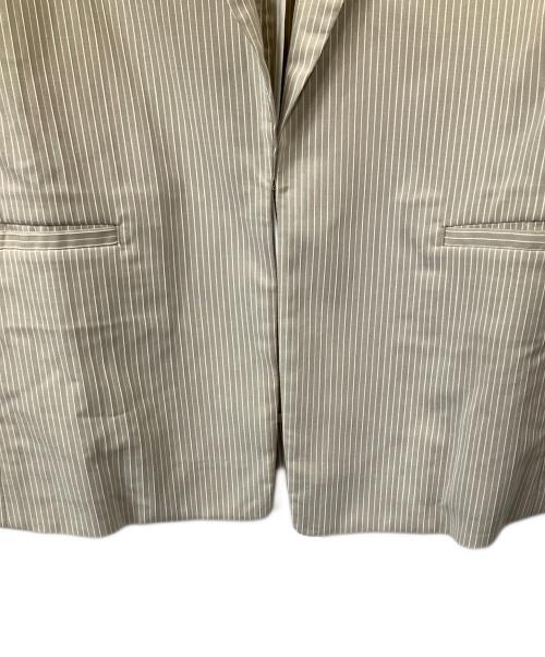 NEWYORKER（ニューヨーカー）NEWYORKER (ニューヨーカー) セットアップスーツ ストライプ　ベージュ ベージュ サイズ:9の古着・服飾アイテム