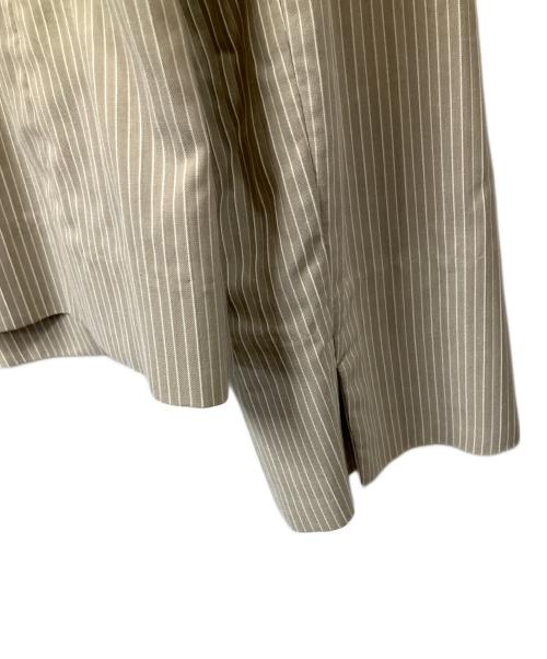 NEWYORKER（ニューヨーカー）NEWYORKER (ニューヨーカー) セットアップスーツ ストライプ　ベージュ ベージュ サイズ:9の古着・服飾アイテム