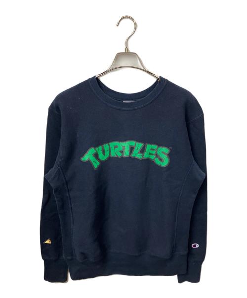 Champion（チャンピオン）Champion (チャンピオン) BEAMS別注 ニンジャタートルズスウェット ネイビー ネイビー サイズ:Mの古着・服飾アイテム