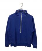MEYAME×green label relaxingメヤメ×グリーンレーベルリラクシング）の古着「green label relaxing×MEYAMEハーフジップスウェット ブルー」｜ブルー
