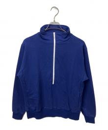 MEYAME×green label relaxing（メヤメ×グリーンレーベルリラクシング）の古着「green label relaxing×MEYAMEハーフジップスウェット ブルー」｜ブルー