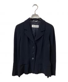 MaxMara（マックスマーラ）の古着「テーラードジャケット　ネイビー」｜ネイビー