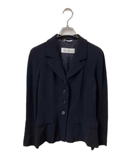 MaxMara（マックスマーラ）MaxMara (マックスマーラ) テーラードジャケット　ネイビー ネイビー サイズ:42の古着・服飾アイテム