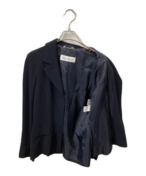 MaxMara（マックスマーラ）MaxMara (マックスマーラ) テーラードジャケット　ネイビー ネイビー サイズ:42の古着・服飾アイテム