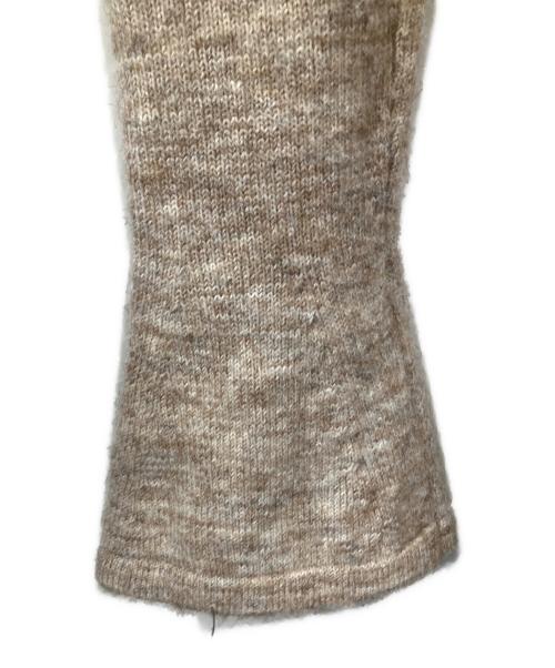 darich（ダーリッチ）Darich (ダーリッチ) オフショルステッチニットミニワンピース ベージュ サイズ:FREEの古着・服飾アイテム