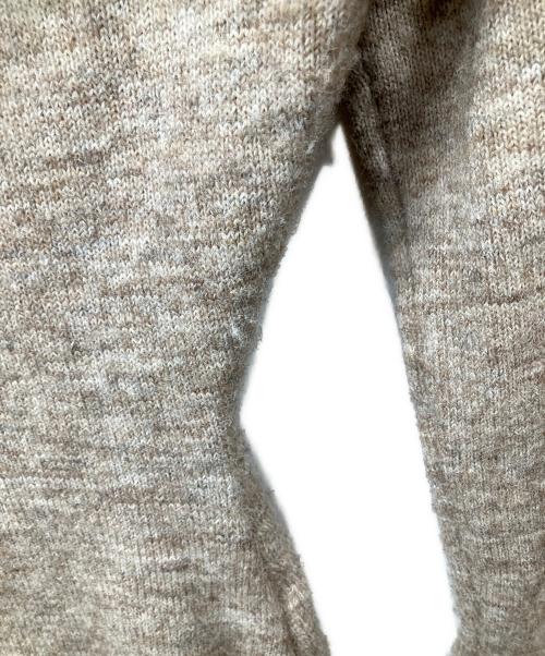 darich（ダーリッチ）Darich (ダーリッチ) オフショルステッチニットミニワンピース ベージュ サイズ:FREEの古着・服飾アイテム