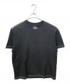 ADER errorアーダーエラー）の古着「ブラック コントラスト Tシャツ」｜ブラック