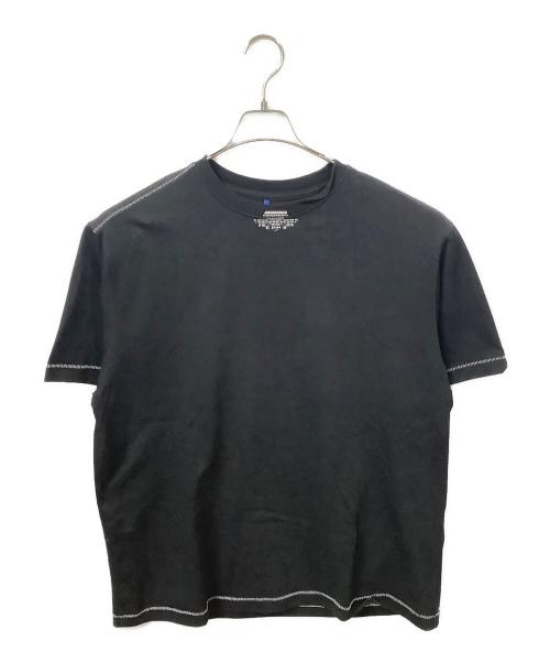 ADER error（アーダーエラー）ADER error (アーダーエラー) ブラック コントラスト Tシャツ ブラック サイズ:Lの古着・服飾アイテム