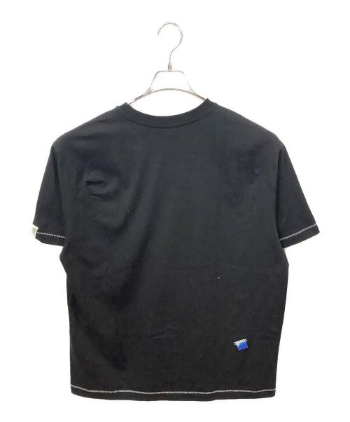 ADER error（アーダーエラー）ADER error (アーダーエラー) ブラック コントラスト Tシャツ ブラック サイズ:Lの古着・服飾アイテム