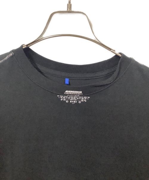ADER error（アーダーエラー）ADER error (アーダーエラー) ブラック コントラスト Tシャツ ブラック サイズ:Lの古着・服飾アイテム