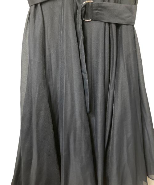 FRAY ID（フレイ アイディー）FRAY ID (フレイ アイディー) オーガンジーサーキュラースカート ネイビー 未使用品の古着・服飾アイテム