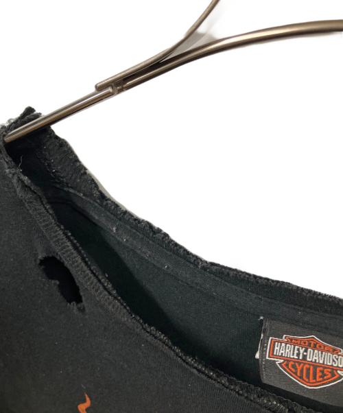 HARLEY-DAVIDSON（ハーレーダビッドソン）HARLEY-DAVIDSON (ハーレーダビッドソン) 半袖カットソー HARLEY-DAVIDSON ブラック ブラック サイズ:XLの古着・服飾アイテム
