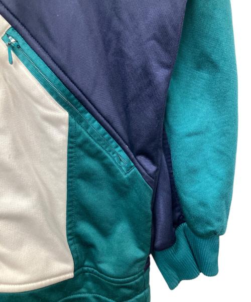 adidas Originals（アディダスオリジナル）adidas originals (アディダスオリジナル) アノラックパーカー グリーン×ネイビー×ホワイト 80s グリーン サイズ:Lの古着・服飾アイテム