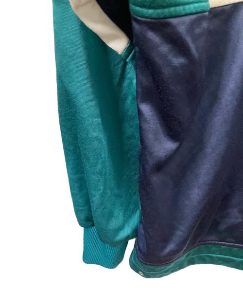 adidas Originals（アディダスオリジナル）adidas originals (アディダスオリジナル) アノラックパーカー グリーン×ネイビー×ホワイト 80s グリーン サイズ:Lの古着・服飾アイテム