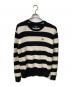 stussy（ステューシー）の古着「厚手ニット ブラック×ホワイト」｜ホワイト×ブラック