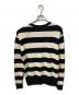 中古・古着 stussy (ステューシー) 厚手ニット ブラック×ホワイト ホワイト×ブラック サイズ:M：8000円