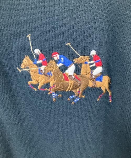 POLO RALPH LAUREN（ポロ・ラルフローレン）POLO RALPH LAUREN (ポロ・ラルフローレン) ハーフジップスウェット ブラック ブラック サイズ:Lの古着・服飾アイテム