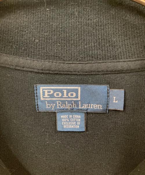 POLO RALPH LAUREN（ポロ・ラルフローレン）POLO RALPH LAUREN (ポロ・ラルフローレン) ハーフジップスウェット ブラック ブラック サイズ:Lの古着・服飾アイテム
