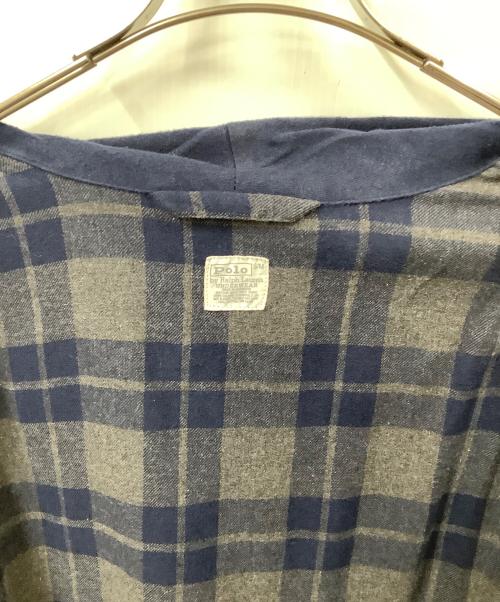 POLO RALPH LAUREN（ポロ・ラルフローレン）POLO RALPH LAUREN (ポロ・ラルフローレン) ガウンコート ネイビー×グレー ネイビー×グレー サイズ:S/Mの古着・服飾アイテム