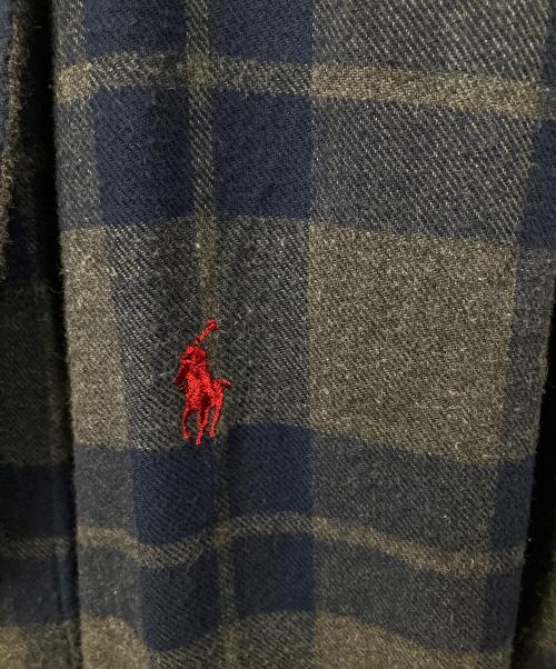 POLO RALPH LAUREN（ポロ・ラルフローレン）POLO RALPH LAUREN (ポロ・ラルフローレン) ガウンコート ネイビー×グレー ネイビー×グレー サイズ:S/Mの古着・服飾アイテム