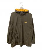 PUMAプーマ）の古着「アノラックパーカー カーキ×オレンジ」｜カーキ