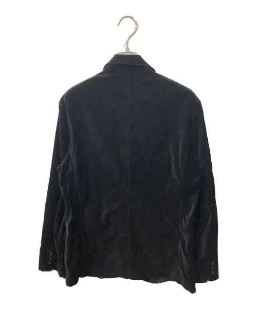 WOOLRICH（ウールリッチ）WOOLRICH (ウールリッチ) ベロアテーラードジャケット ブラック ブラック サイズ:Lの古着・服飾アイテム