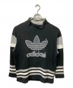 adidasアディダス）の古着「スウェット ブラック×グレー」｜ブラック