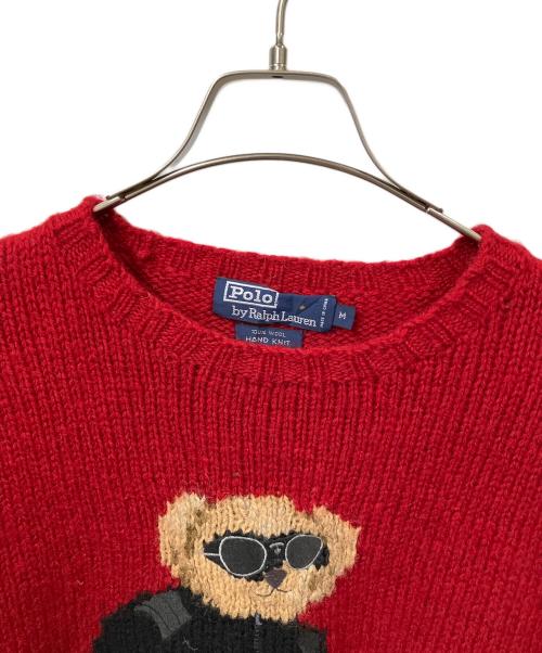 POLO RALPH LAUREN（ポロ・ラルフローレン）POLO RALPH LAUREN (ポロ・ラルフローレン) 厚手ニット レッド サイズ:Mの古着・服飾アイテム