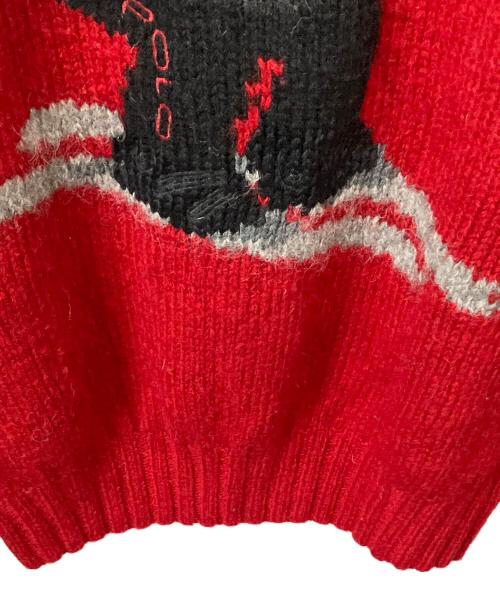 POLO RALPH LAUREN（ポロ・ラルフローレン）POLO RALPH LAUREN (ポロ・ラルフローレン) 厚手ニット レッド サイズ:Mの古着・服飾アイテム