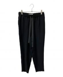 saqui（サキ）の古着「 TAPERED RIBBON PANTS」｜ブラック