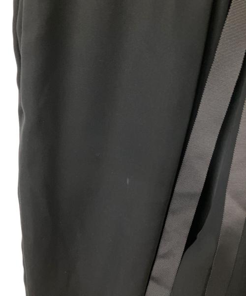 saqui（サキ）saqui (サキ)  TAPERED RIBBON PANTS ブラック サイズ:38の古着・服飾アイテム