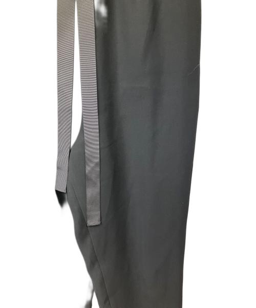 saqui（サキ）saqui (サキ)  TAPERED RIBBON PANTS ブラック サイズ:38の古着・服飾アイテム
