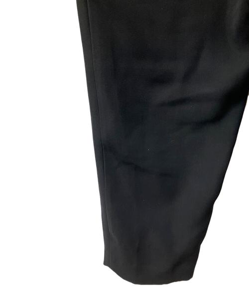 saqui（サキ）saqui (サキ)  TAPERED RIBBON PANTS ブラック サイズ:38の古着・服飾アイテム