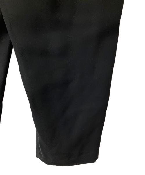saqui（サキ）saqui (サキ)  TAPERED RIBBON PANTS ブラック サイズ:38の古着・服飾アイテム