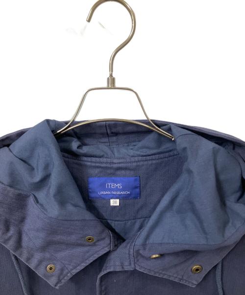 ITEMS URBAN RESEARCH（アイテムズ アーバンリサーチ）ITEMS URBAN RESEARCH (アイテムズ アーバンリサーチ) モッズコート インディゴ インディゴ サイズ:38の古着・服飾アイテム