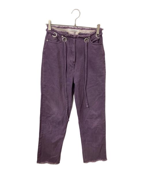 MUSUBORE（ムスボレ）musubore (ムスボレ) デニムパンツ　パープル パープルの古着・服飾アイテム