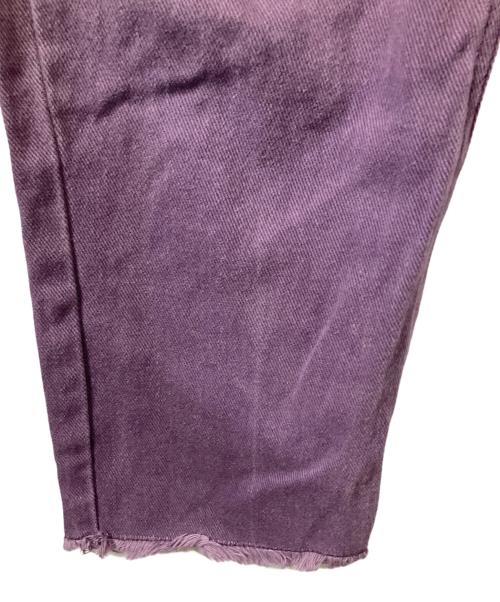 MUSUBORE（ムスボレ）musubore (ムスボレ) デニムパンツ　パープル パープルの古着・服飾アイテム