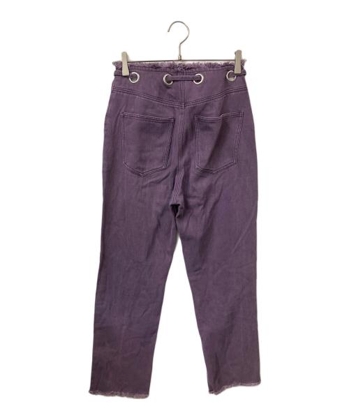 MUSUBORE（ムスボレ）musubore (ムスボレ) デニムパンツ　パープル パープルの古着・服飾アイテム