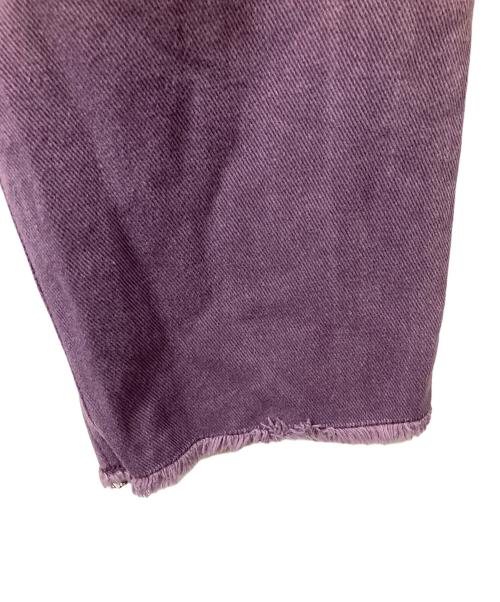 MUSUBORE（ムスボレ）musubore (ムスボレ) デニムパンツ　パープル パープルの古着・服飾アイテム