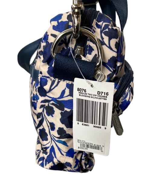 LeSportsac（レスポートサック）LeSportsac (レスポートサック) 2WAYバッグ ホワイト×ブルー　花柄 ホワイト×ブルーの古着・服飾アイテム