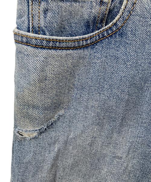 OFFWHITE（オフホワイト）OFFWHITE (オフホワイト) ロゴプリントスキニーデニムパンツ インディゴ サイズ:W30の古着・服飾アイテム
