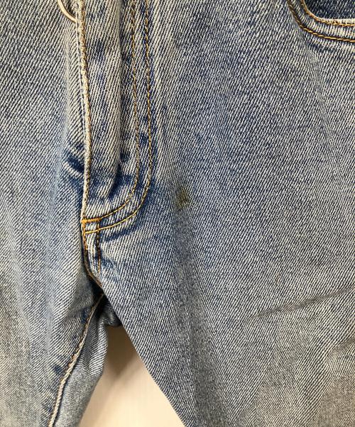 OFFWHITE（オフホワイト）OFFWHITE (オフホワイト) ロゴプリントスキニーデニムパンツ インディゴ サイズ:W30の古着・服飾アイテム