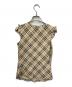 BURBERRY BLUE LABEL (バーバリー ブルー レーベル) ノースリーブブラウス ベージュ サイズ:38：8000円