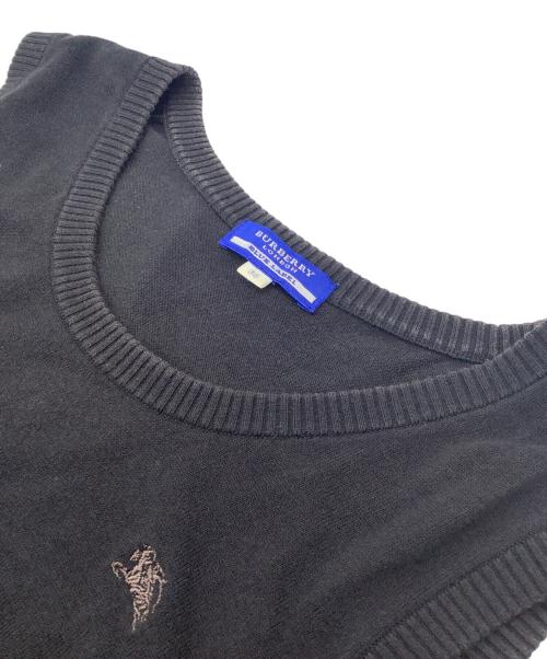 BURBERRY BLUE LABEL（バーバリー ブルー レーベル）BURBERRY BLUE LABEL (バーバリー ブルー レーベル) ニットベスト ブラック サイズ:38の古着・服飾アイテム