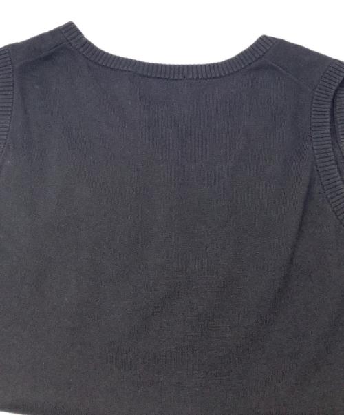 BURBERRY BLUE LABEL（バーバリー ブルー レーベル）BURBERRY BLUE LABEL (バーバリー ブルー レーベル) ニットベスト ブラック サイズ:38の古着・服飾アイテム
