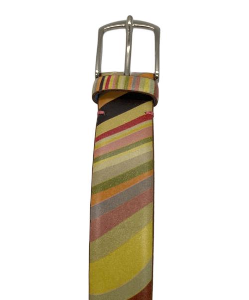 PAUL SMITH（ポールスミス）Paul Smith (ポールスミス) レザーベルト　マルチカラー マルチカラーの古着・服飾アイテム
