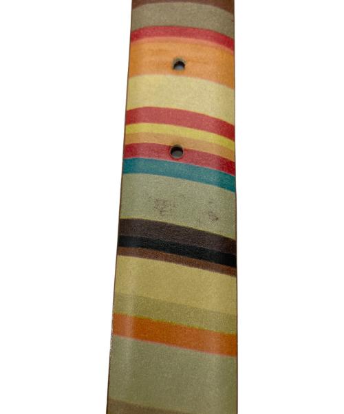 PAUL SMITH（ポールスミス）Paul Smith (ポールスミス) レザーベルト　マルチカラー マルチカラーの古着・服飾アイテム
