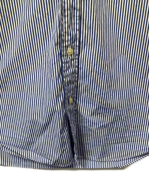 RALPH LAUREN（ラルフローレン）RALPH LAUREN (ラルフローレン) 半袖ストライプシャツ ブルー×ホワイト ブルー×ホワイト サイズ:Mの古着・服飾アイテム