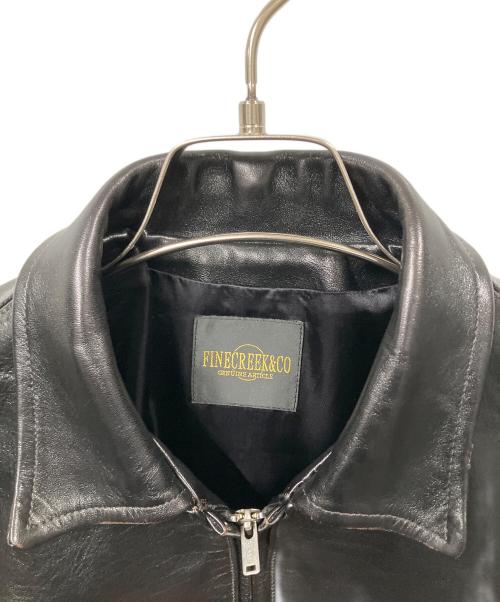 FINE CREEK&CO（ファインクリーク）FINE CREEK&CO (ファインクリーク) Single Riders Leather Jacket “Alonzo” ブラック サイズ:36の古着・服飾アイテム