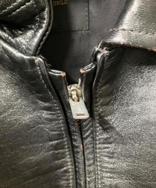 FINE CREEK&CO（ファインクリーク）FINE CREEK&CO (ファインクリーク) Single Riders Leather Jacket “Alonzo” ブラック サイズ:36の古着・服飾アイテム
